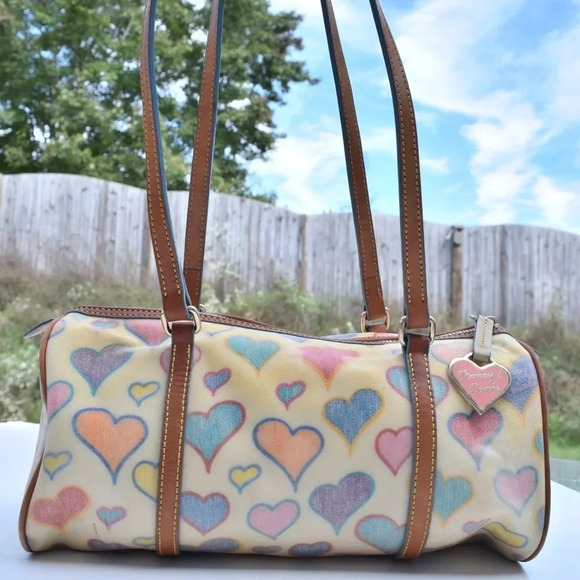 Dooney & Bourke Multicolor Heart Shoulder Bag - Picture 4 of 8